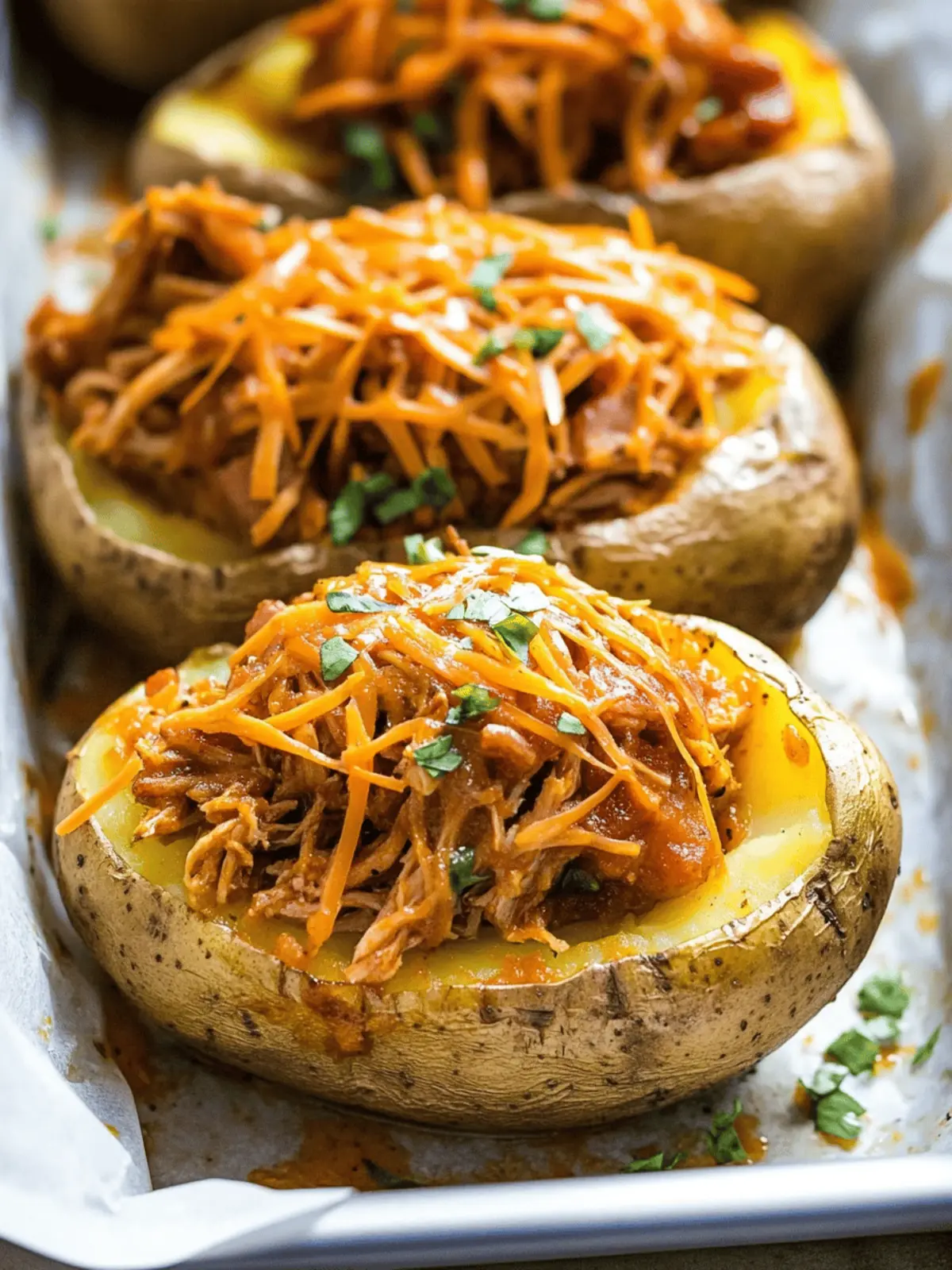 BBQ Baked Potato Recipe with Pulled Pork