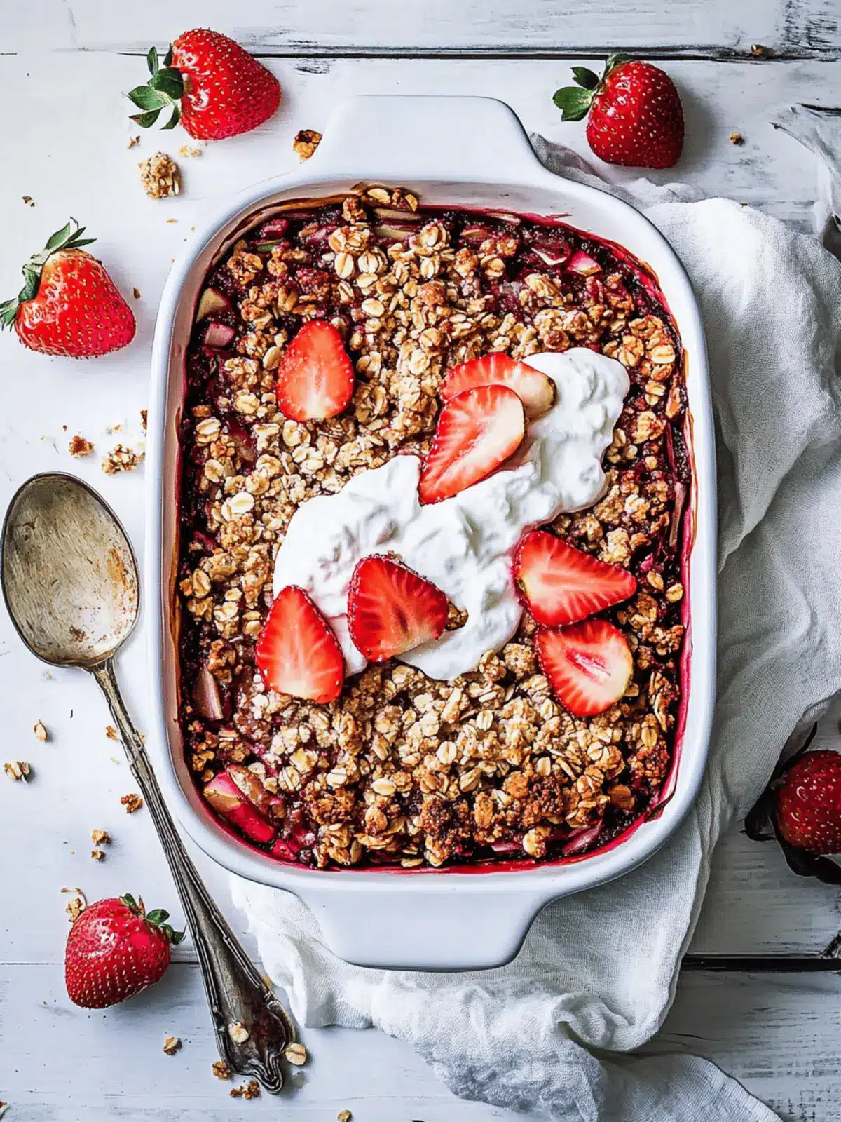 Strawberry Rhubarb Crisp