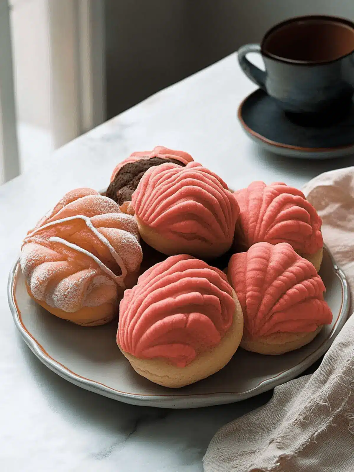 Delicious Conchas Mexican Pan Dulce - Your New Favorite Treat 2 Conchas (Mexican Pan Dulce)