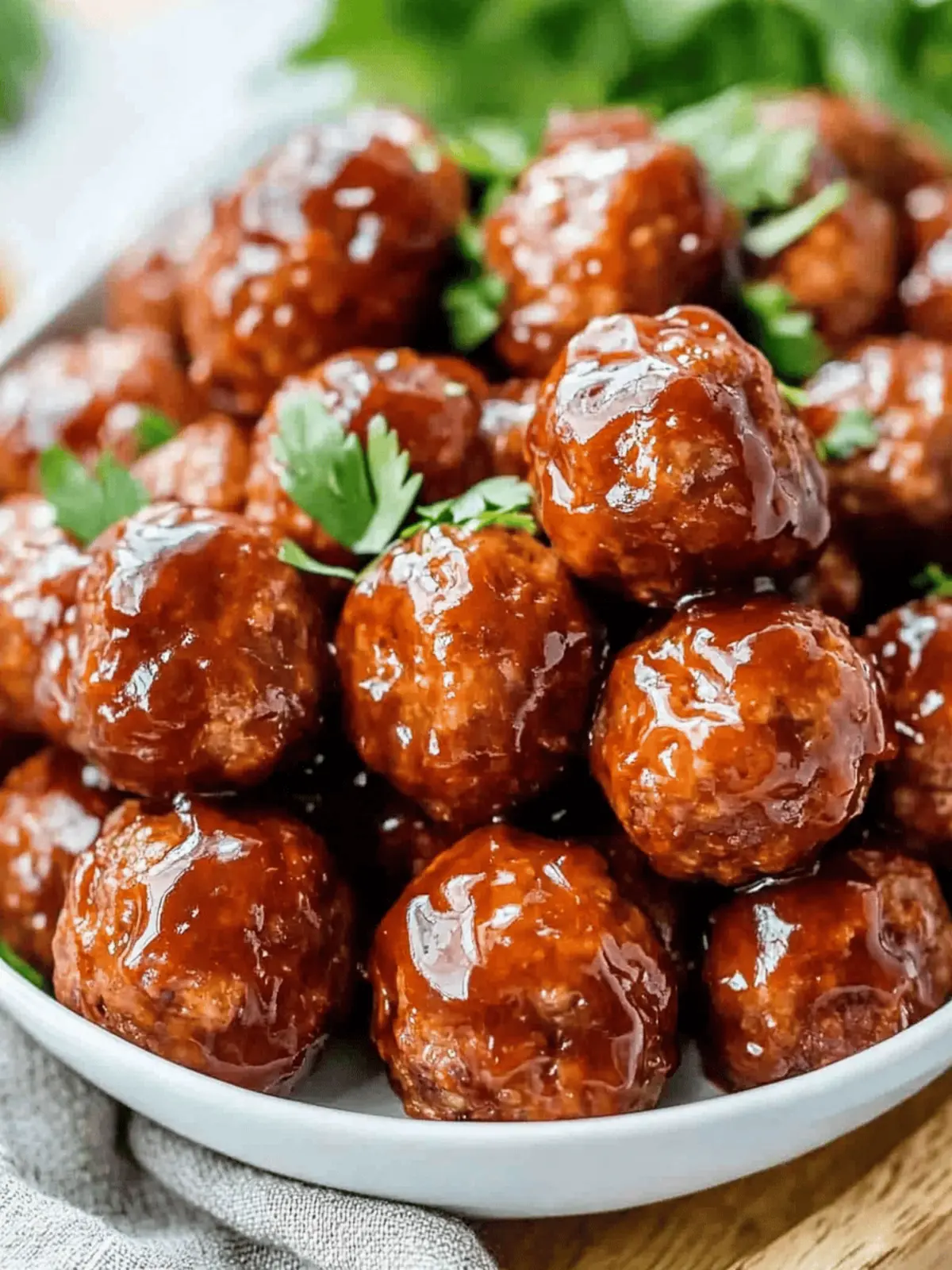 Honey BBQ Crockpot Meatballs