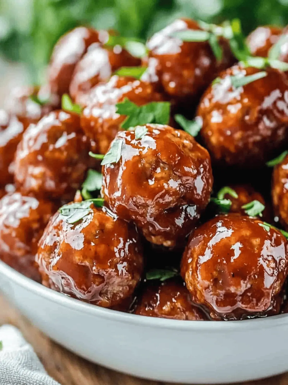 Honey BBQ Crockpot Meatballs
