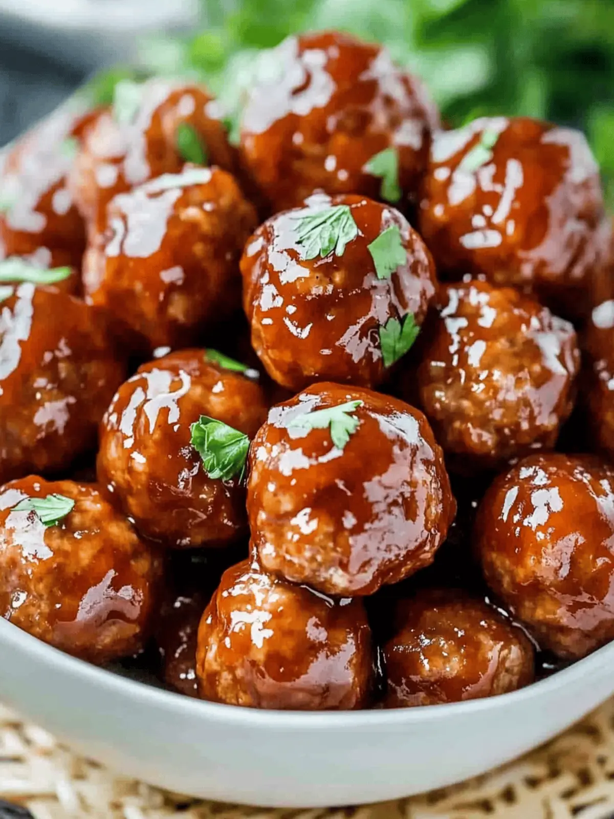 Honey BBQ Crockpot Meatballs