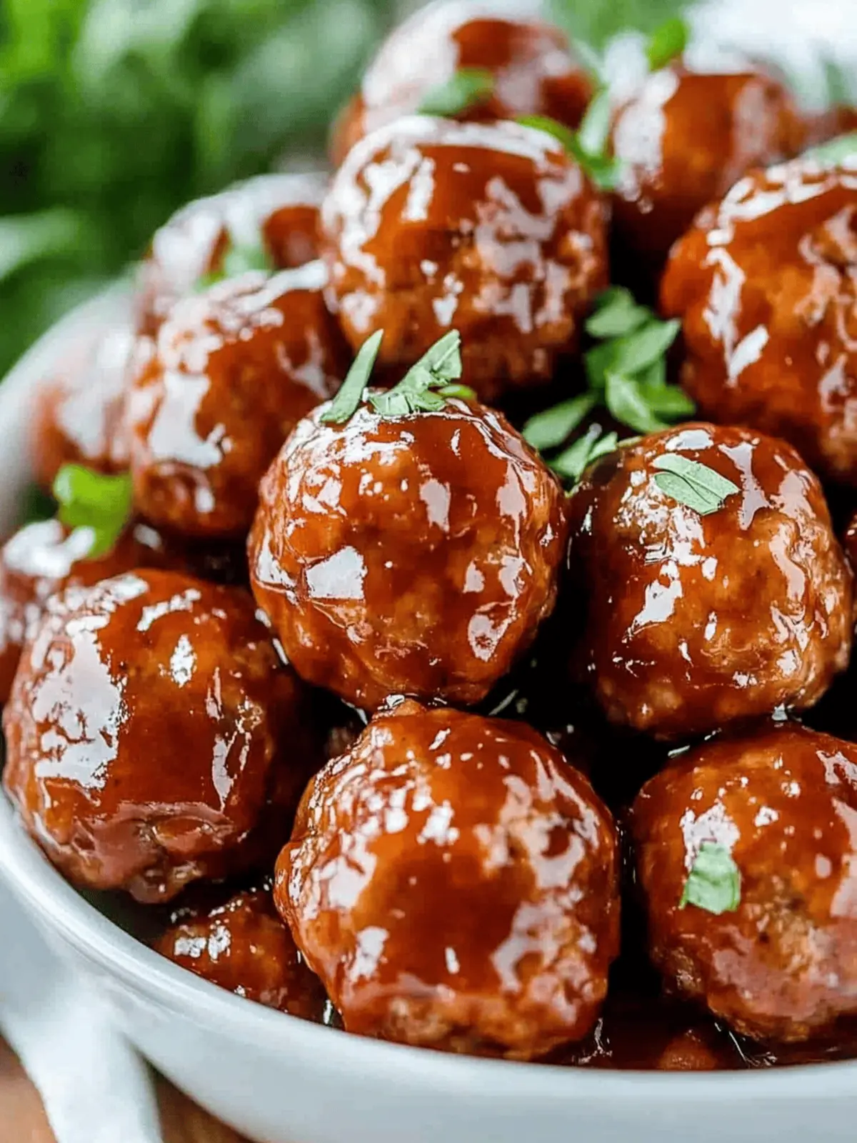 Honey BBQ Crockpot Meatballs