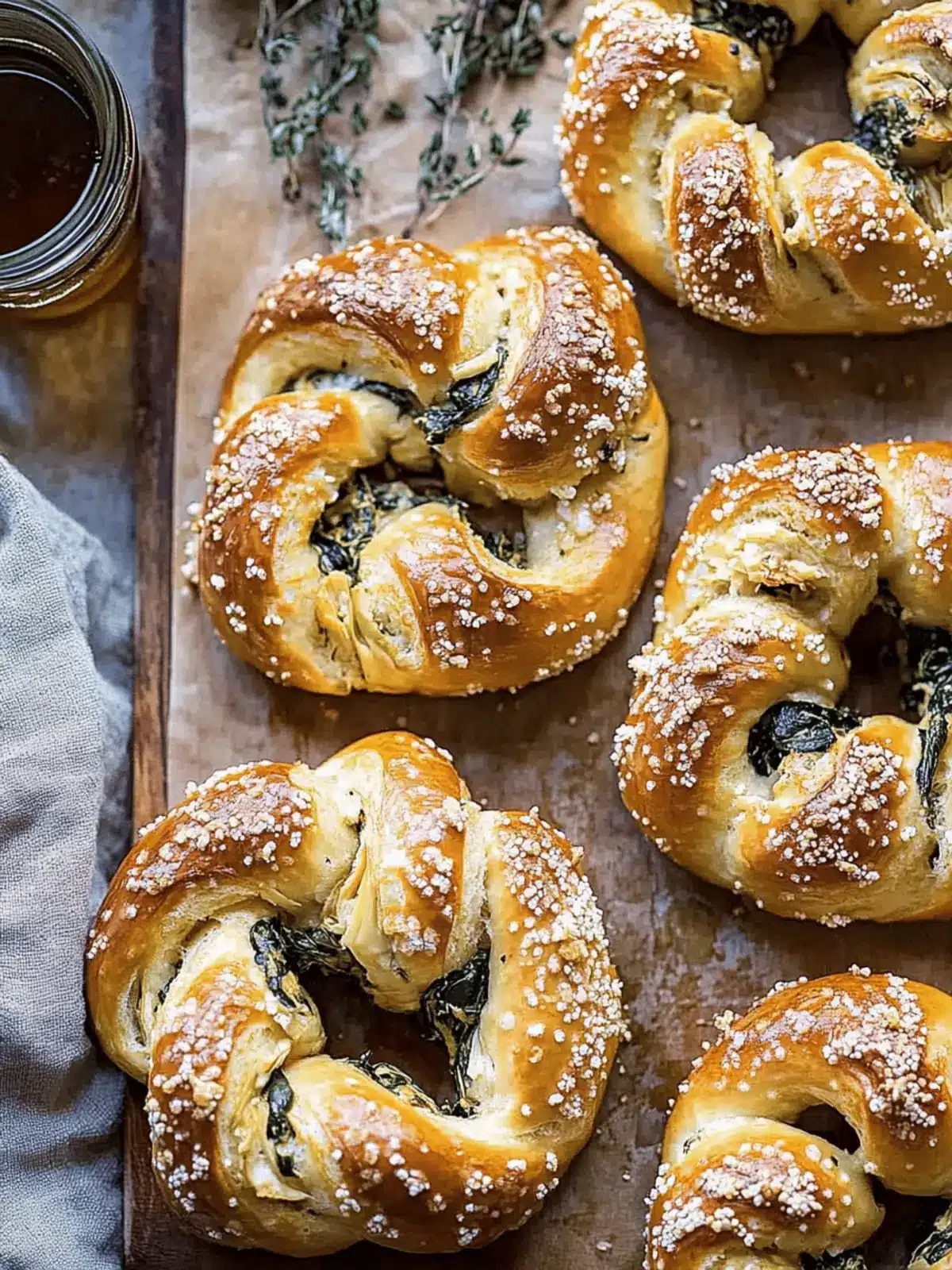 Spinach and Artichoke Stuffed Soft Pretzels You'll Love 2 Spinach and Artichoke Stuffed Soft Pretzels