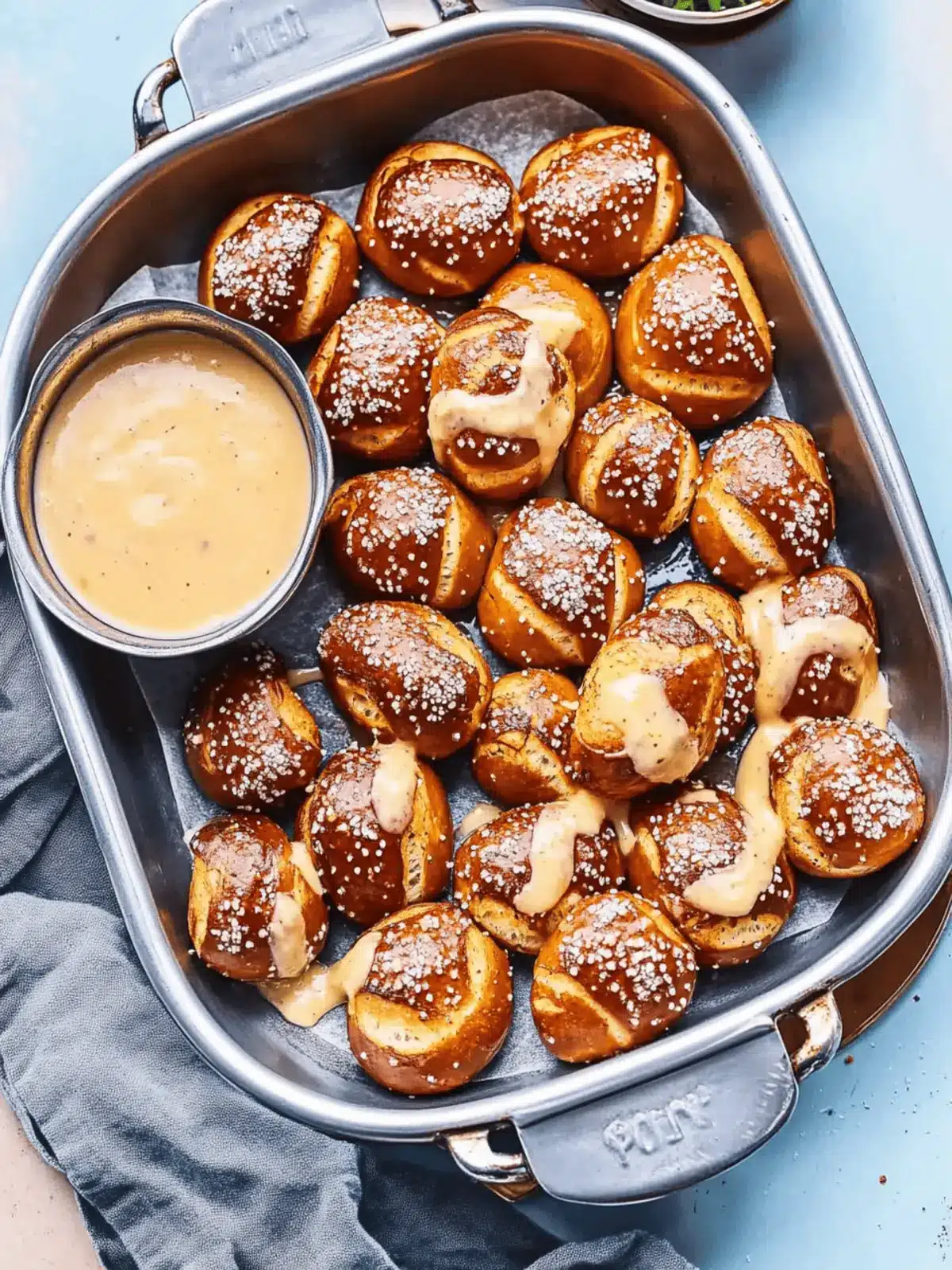Soft Pretzel Bites Recipe with Beer Cheese