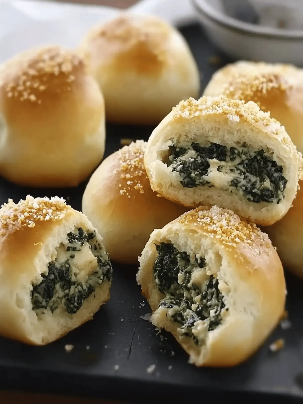 Spinach Dip-Stuffed Garlic Rolls: Your New Favorite Snack! 5 Spinach Dip-Stuffed Garlic Rolls