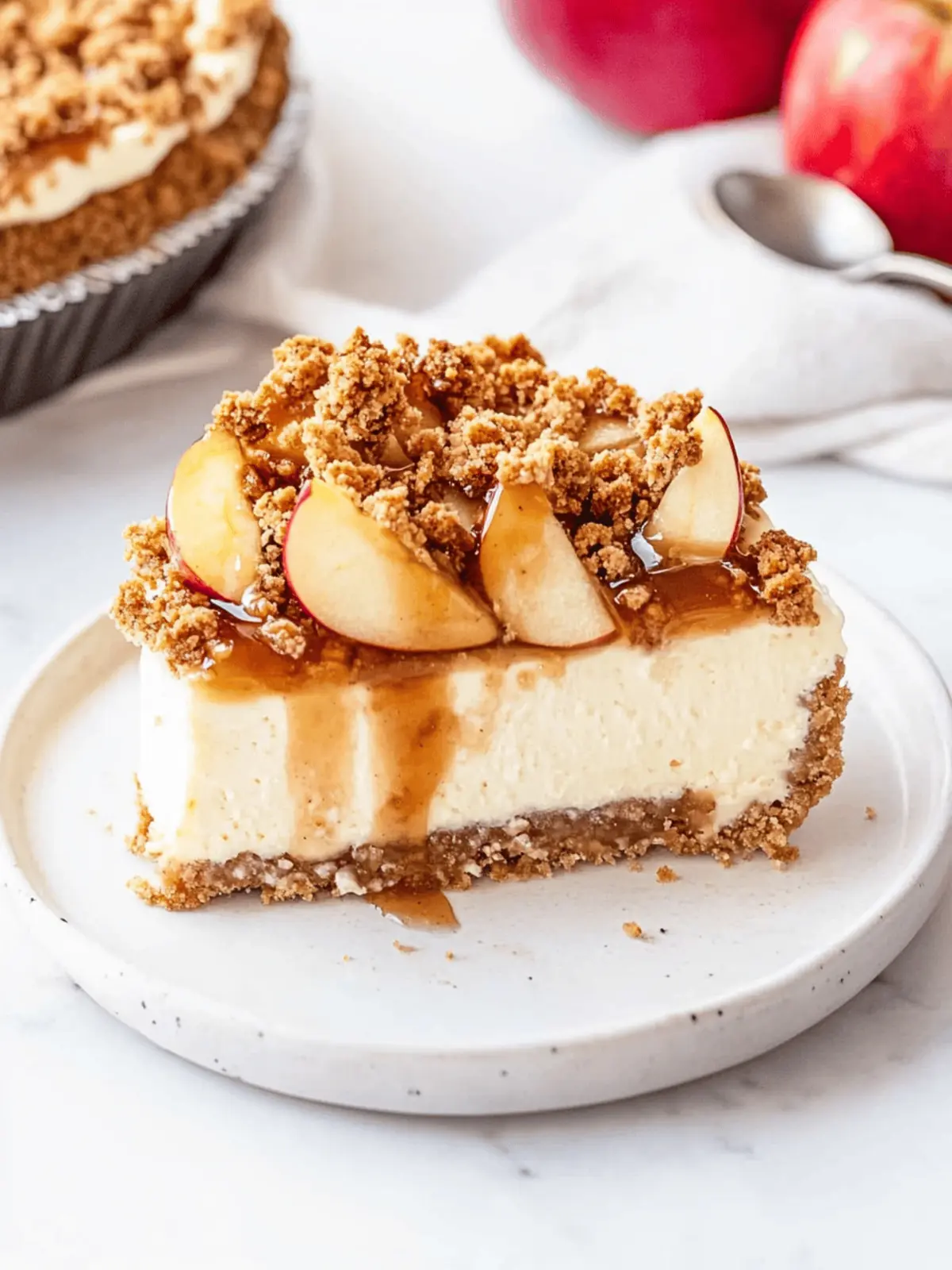 Irresistible Apple Crisp Cheesecake for Cozy Nights 2 Apple Crisp Cheesecake