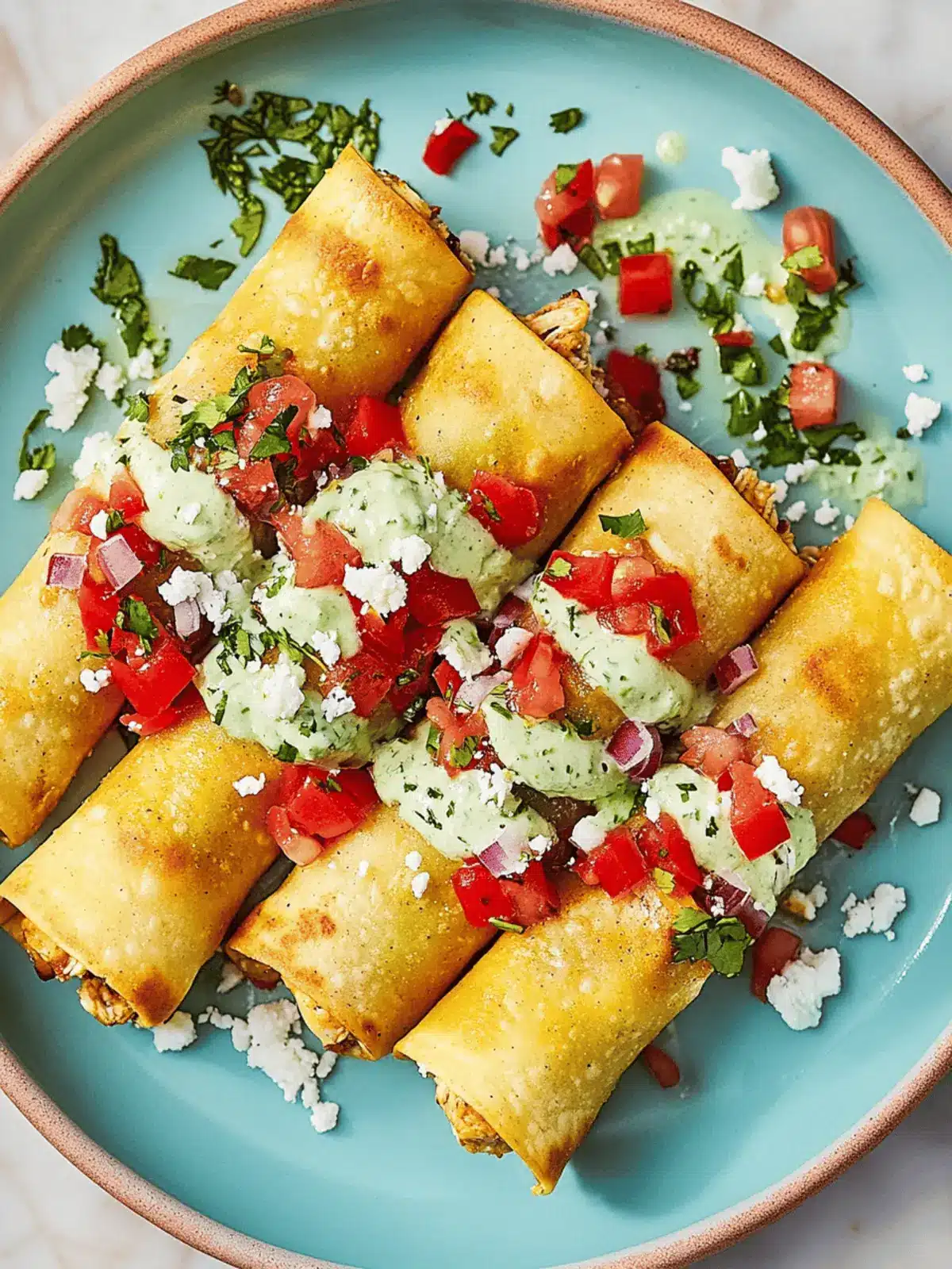Spicy Chicken Taquitos
