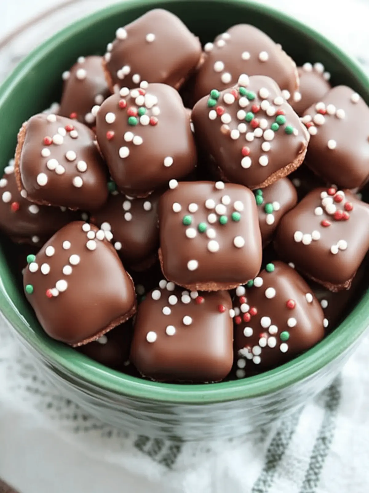 Chocolate Caramel Pretzel Bites