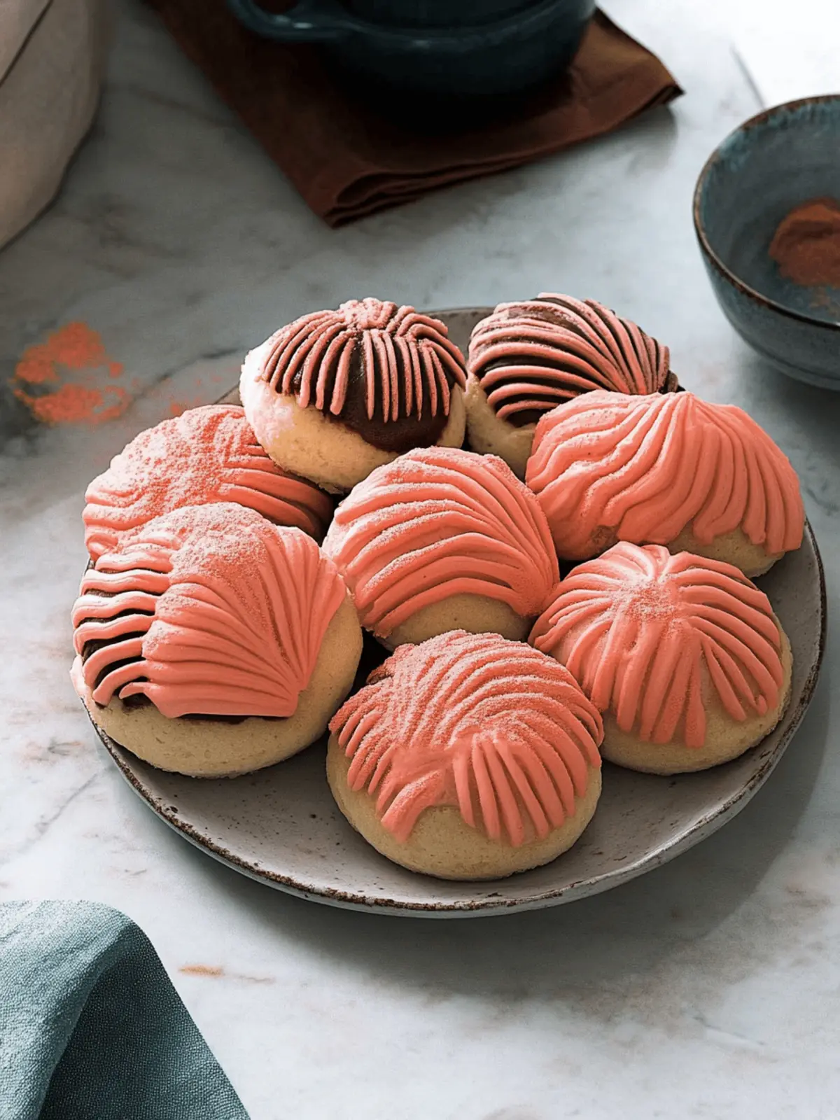 Delicious Conchas Mexican Pan Dulce - Your New Favorite Treat 5 Conchas (Mexican Pan Dulce)