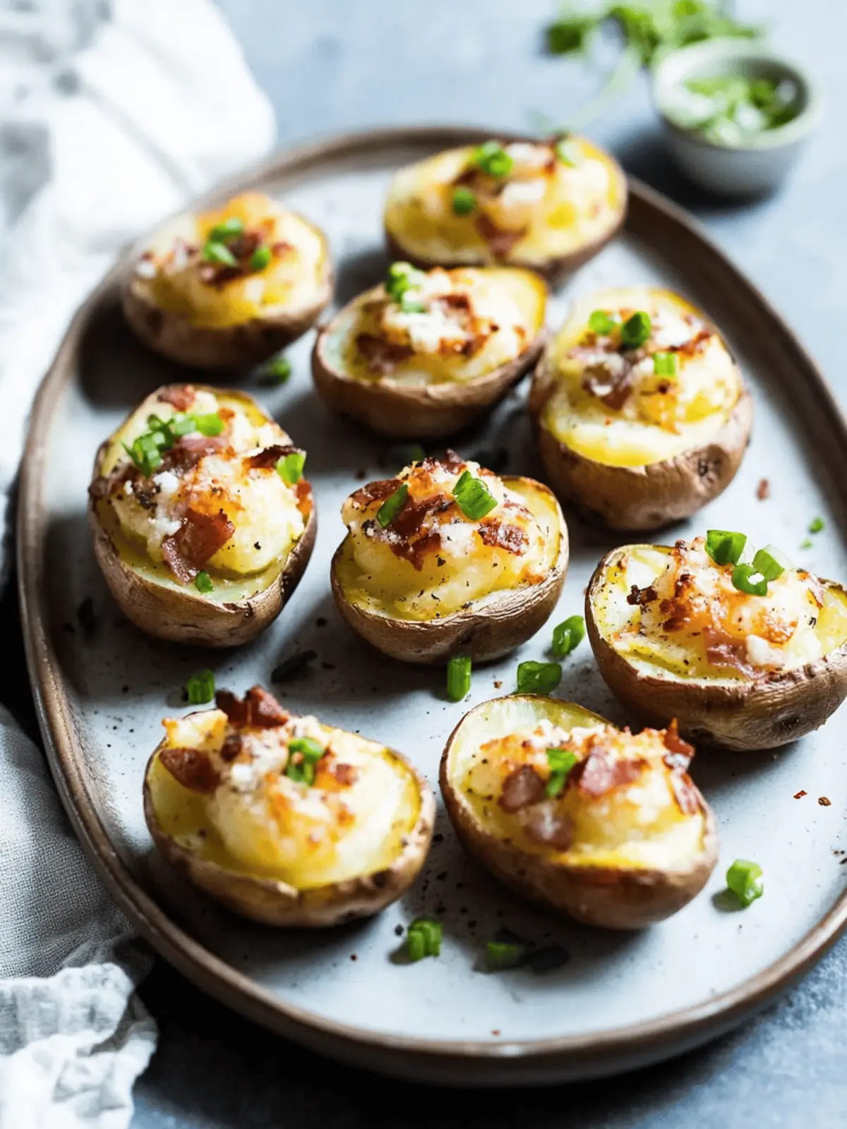 Twice Baked Baby Potatoes