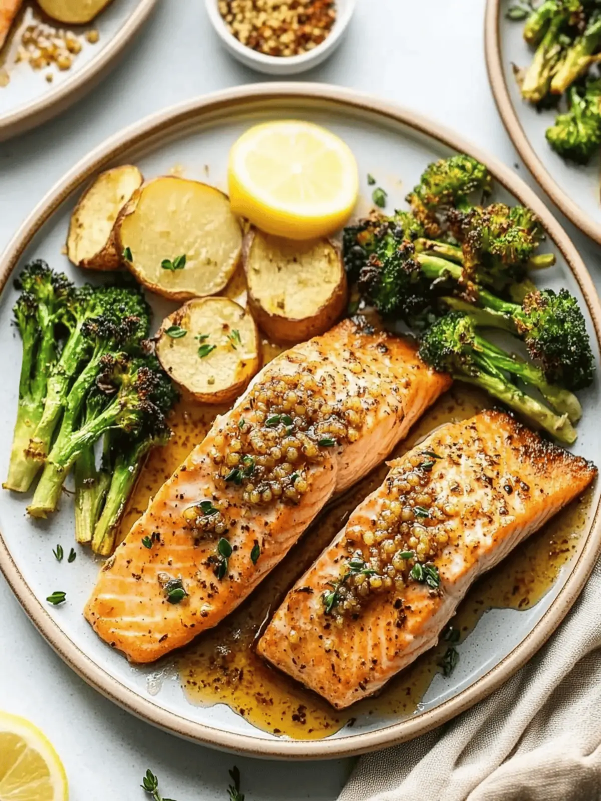 Sheet Pan Honey Mustard Salmon
