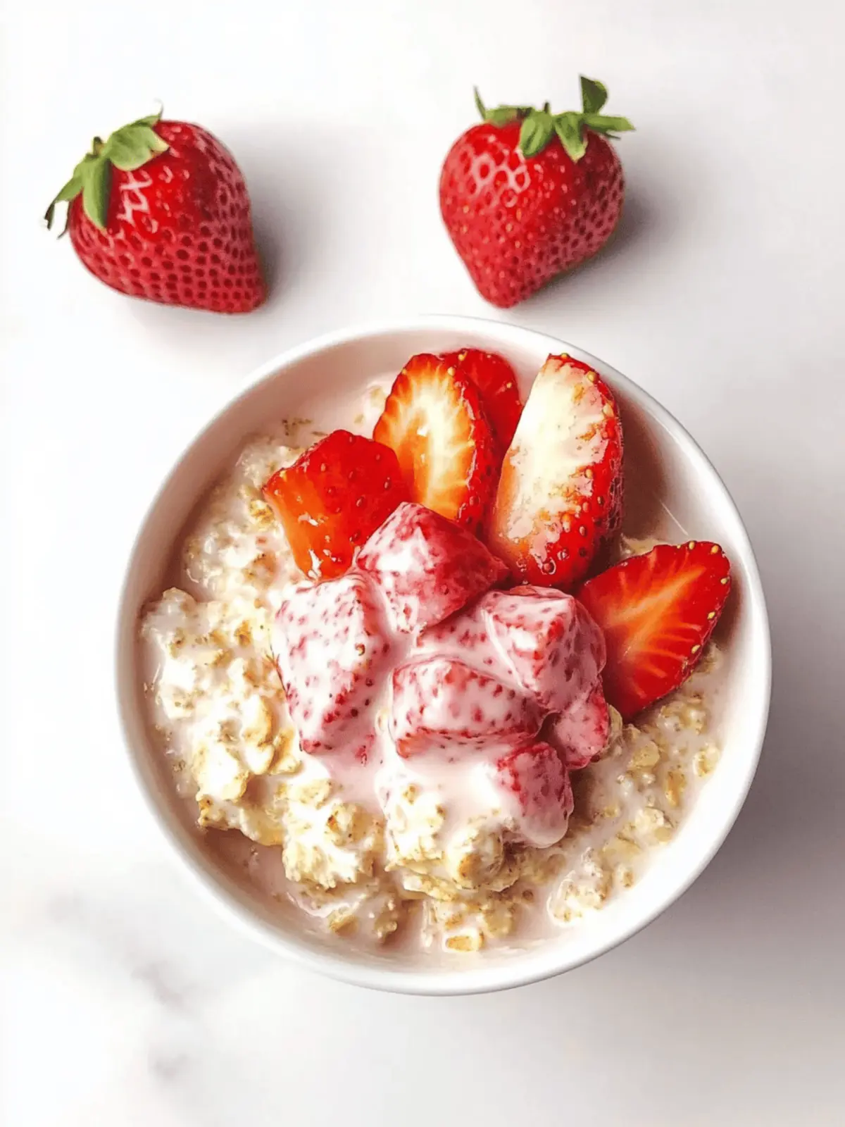 Strawberry Shortcake Overnight Oats