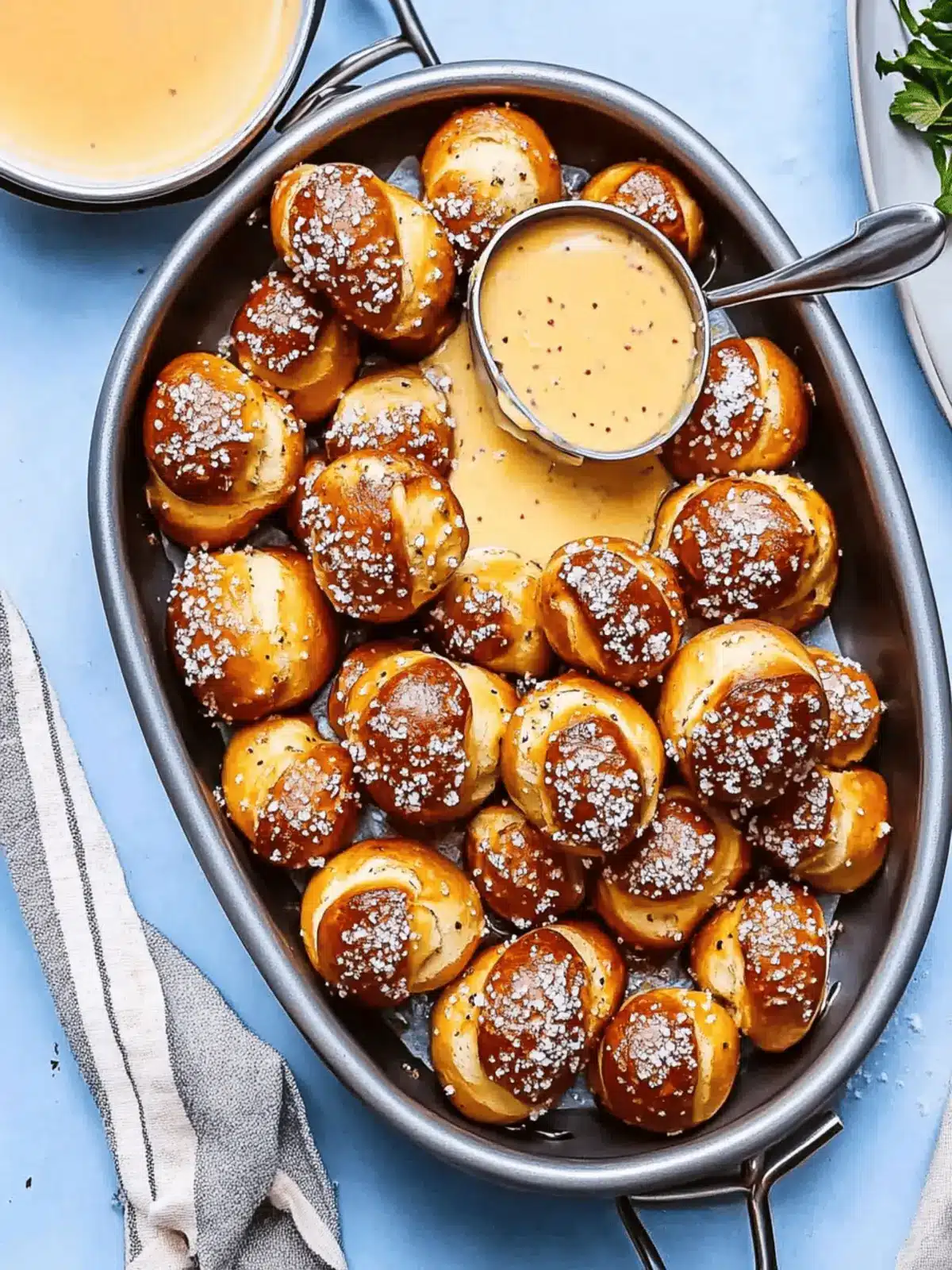 Soft Pretzel Bites Recipe with Beer Cheese