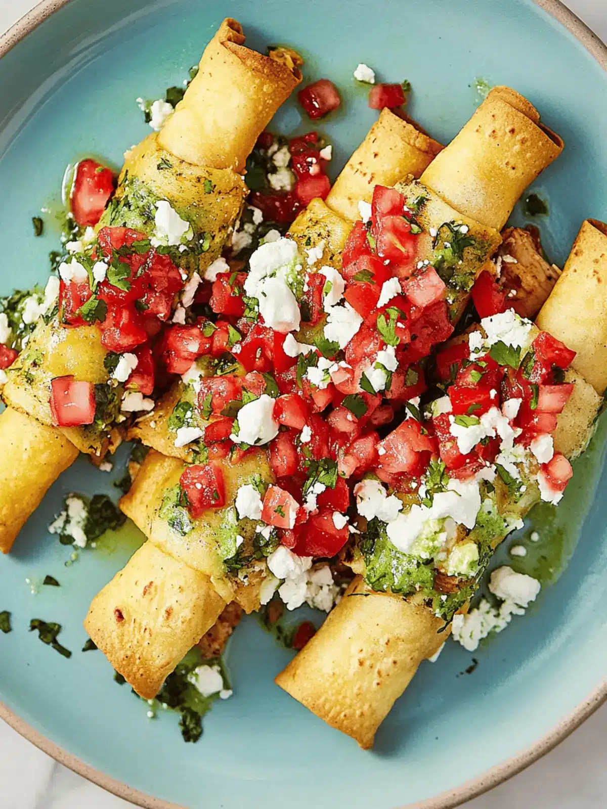 Spicy Chicken Taquitos