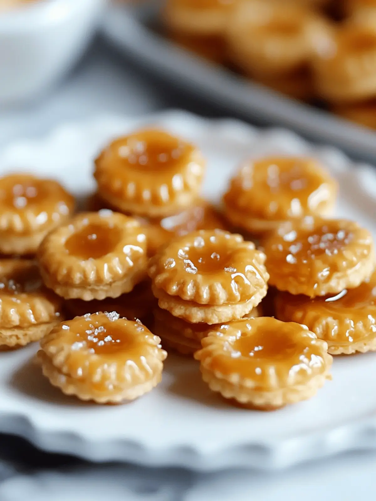 Salted Caramel Cracker Bites