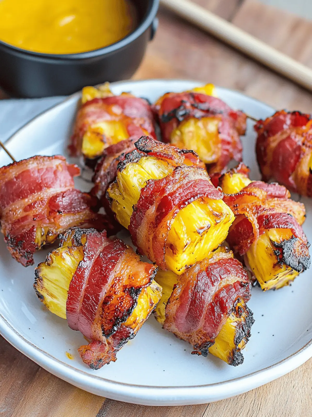 Bacon Wrapped Pineapple (Air Fryer)