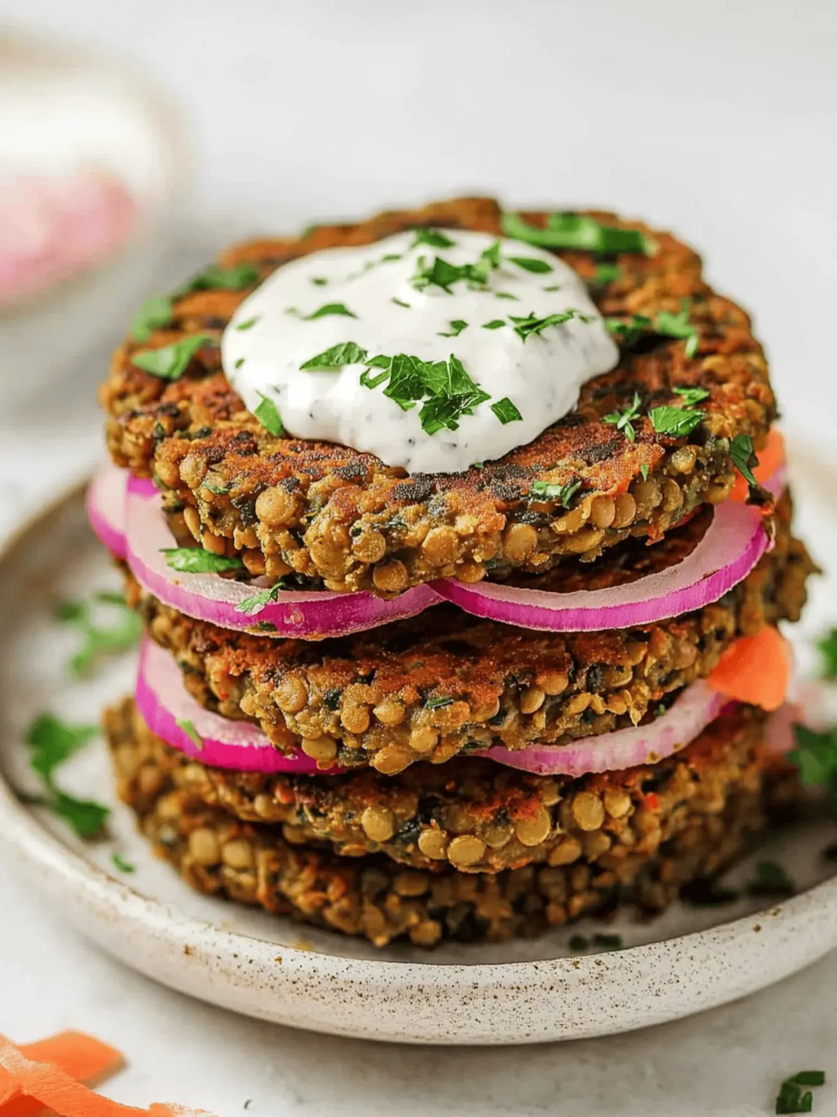 Lentil Burger Patties (Vegan)