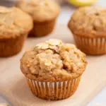 Healthy Cinnamon Apple Muffins With Rolled Oats
