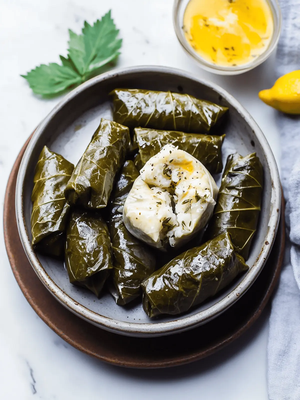 Savor Homemade Dolmades – Greek Stuffed Vine Leaves Delight 4 Dolmades – Greek stuffed vine leaves