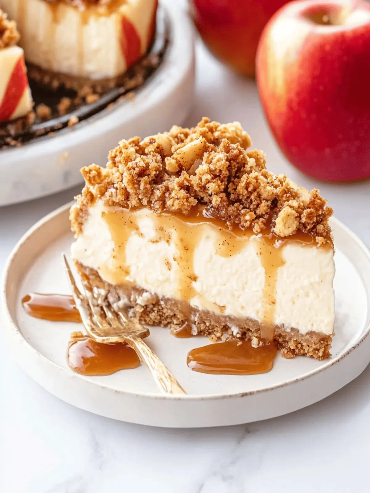Irresistible Apple Crisp Cheesecake for Cozy Nights 5 Apple Crisp Cheesecake