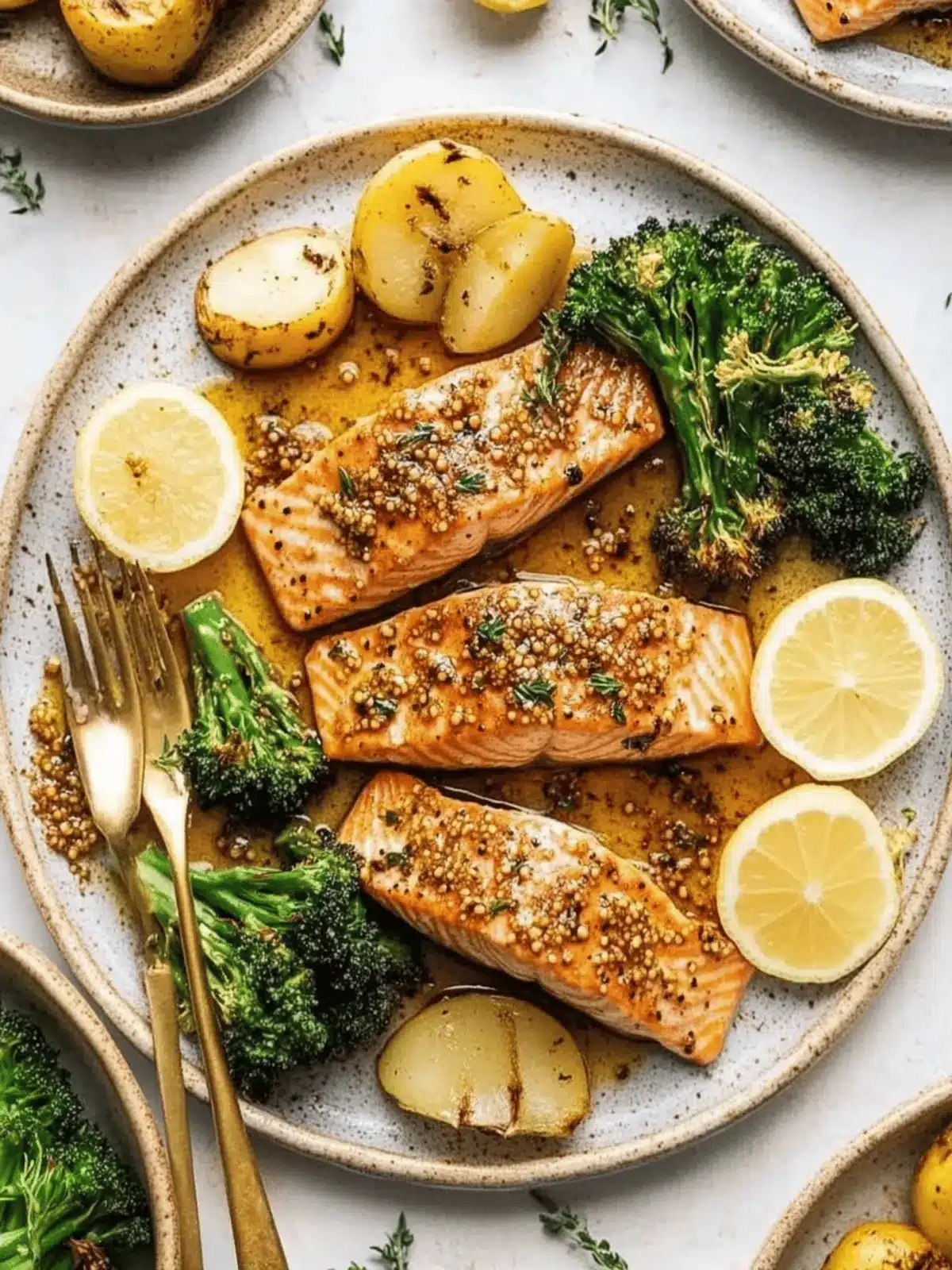 Sheet Pan Honey Mustard Salmon