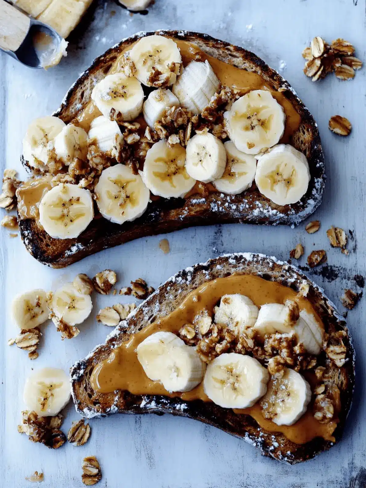 Gourmet Peanut Butter and Banana Toast