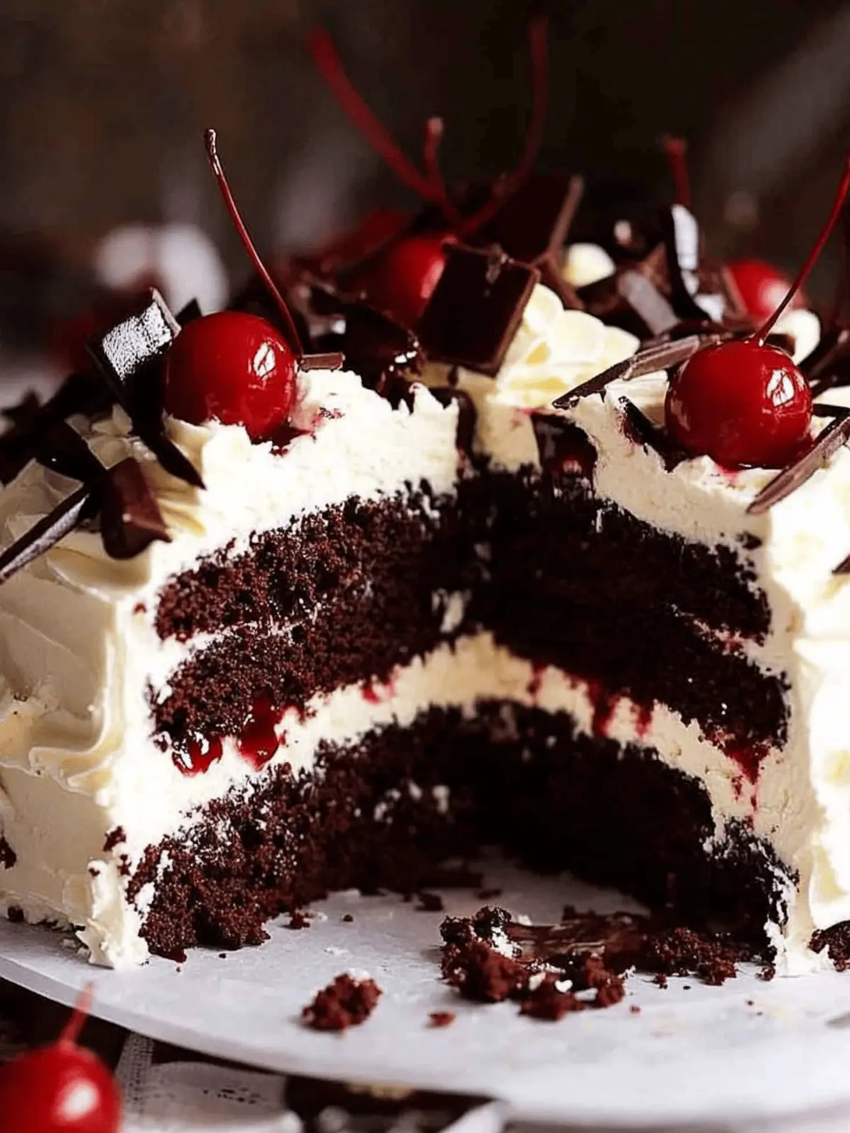 Black Forest Cake Bliss – Decadent Layers with Cherry Delight 2 Black Forest Cake