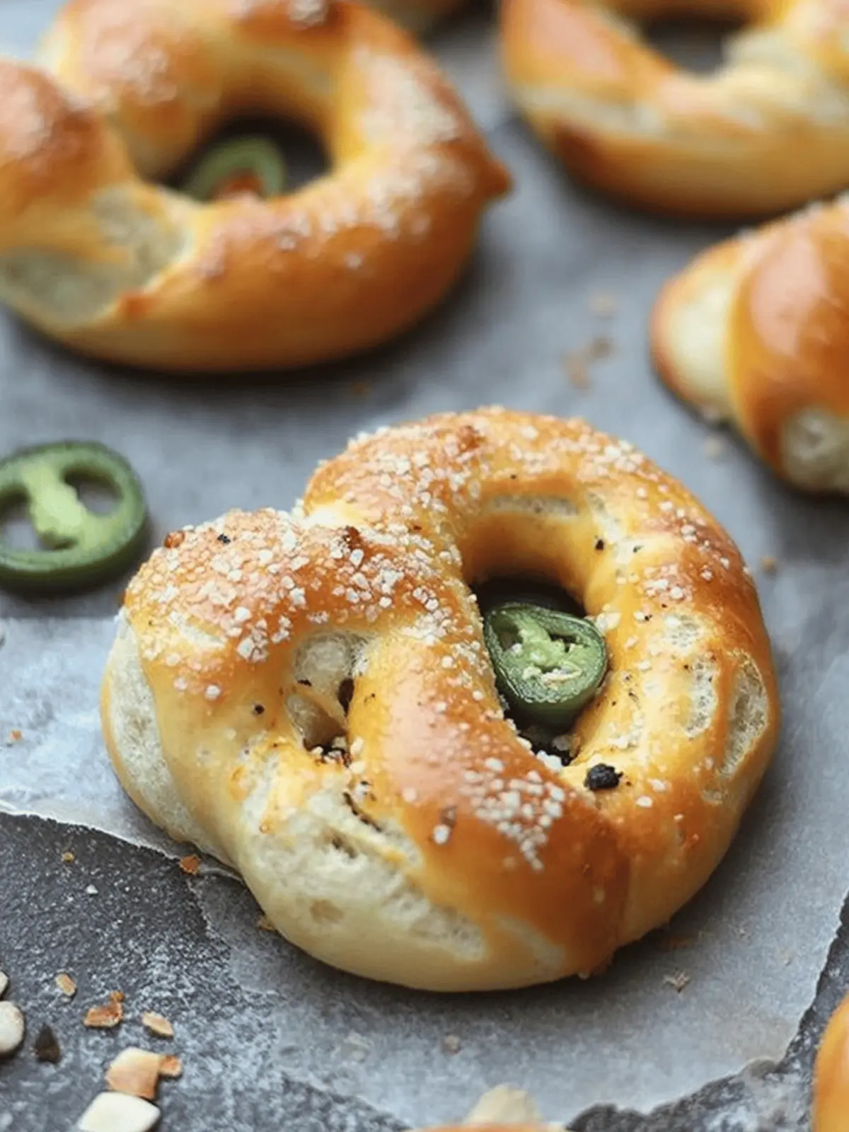 Jalapeno Popper Stuffed Soft Pretzels