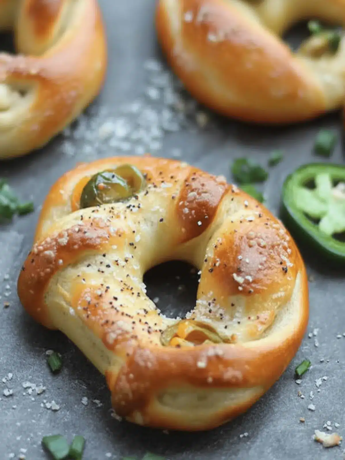 Jalapeno Popper Stuffed Soft Pretzels