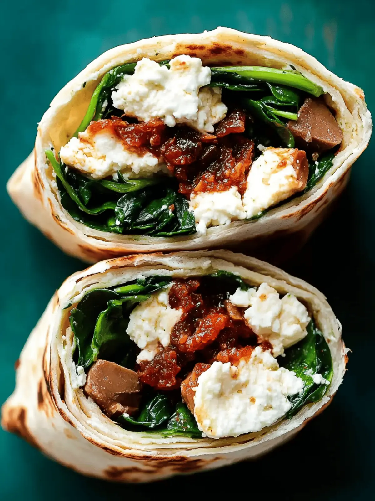 Spinach Feta Wrap