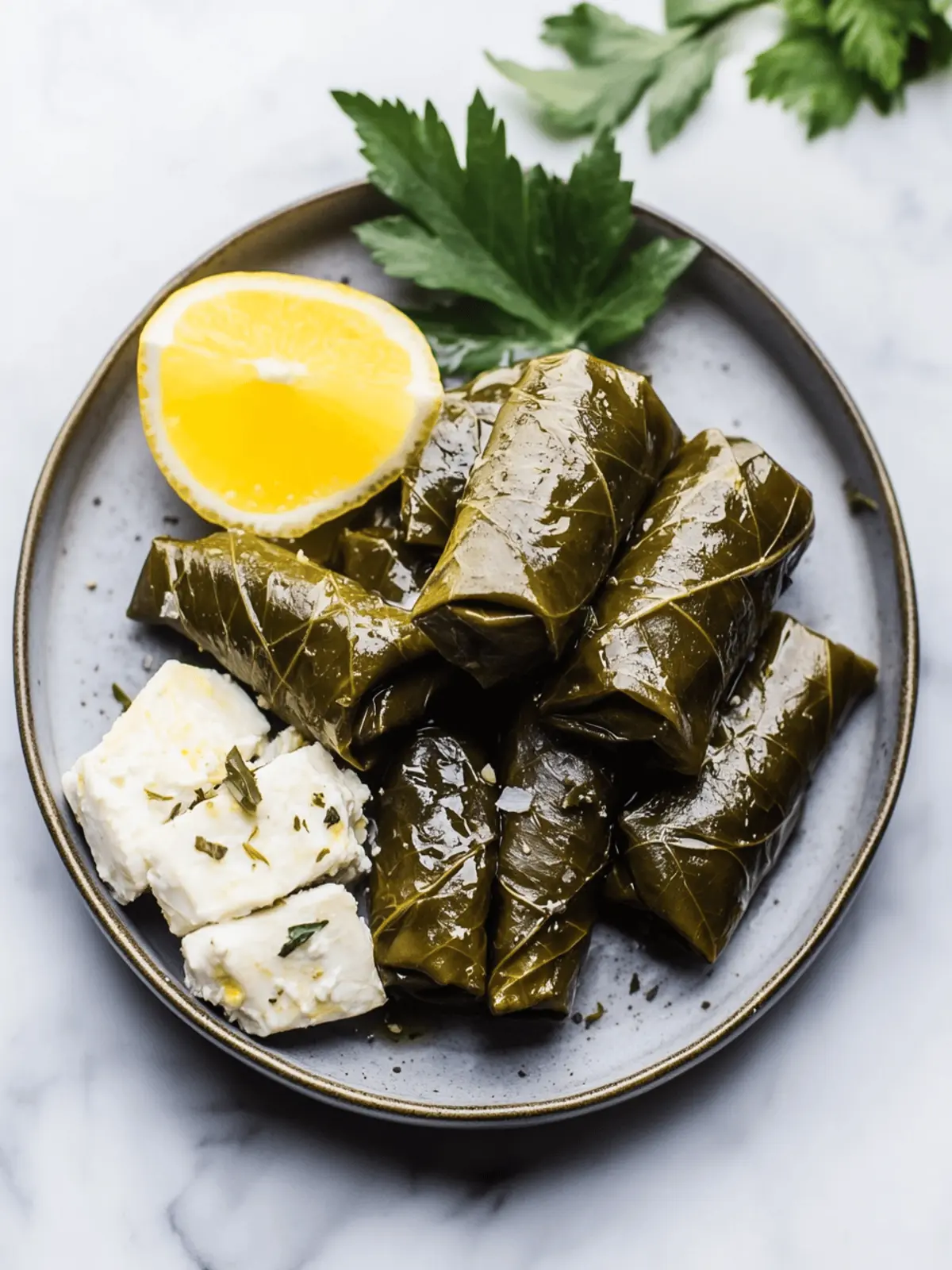 Savor Homemade Dolmades – Greek Stuffed Vine Leaves Delight 5 Dolmades – Greek stuffed vine leaves