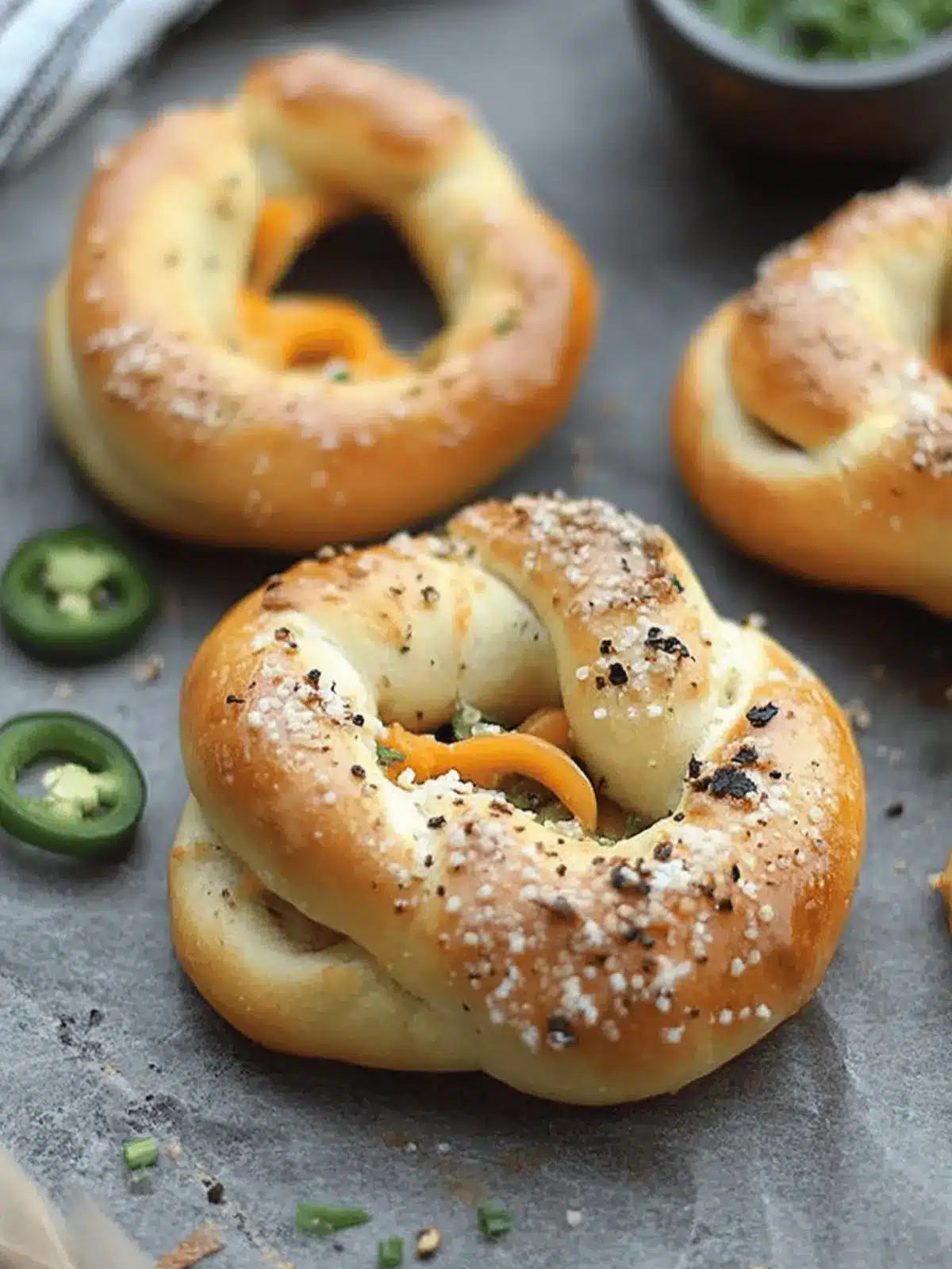 Jalapeno Popper Stuffed Soft Pretzels