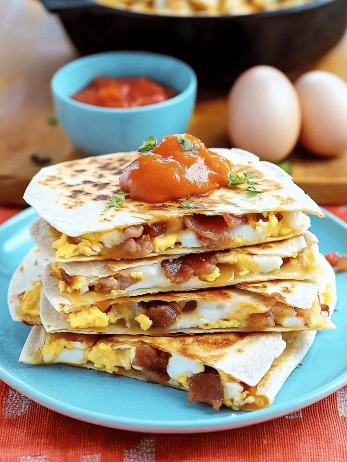 Bacon Egg Cheese Quesadillas for a Cozy Breakfast Win 4 Bacon Egg Cheese Quesadillas