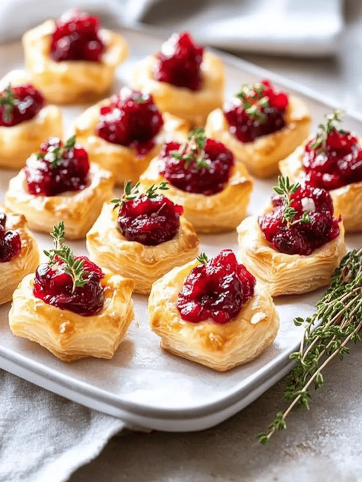 Cranberry Brie Puff Pastry Bites for Irresistible Appetizers 5 Cranberry Brie Puff Pastry Bites
