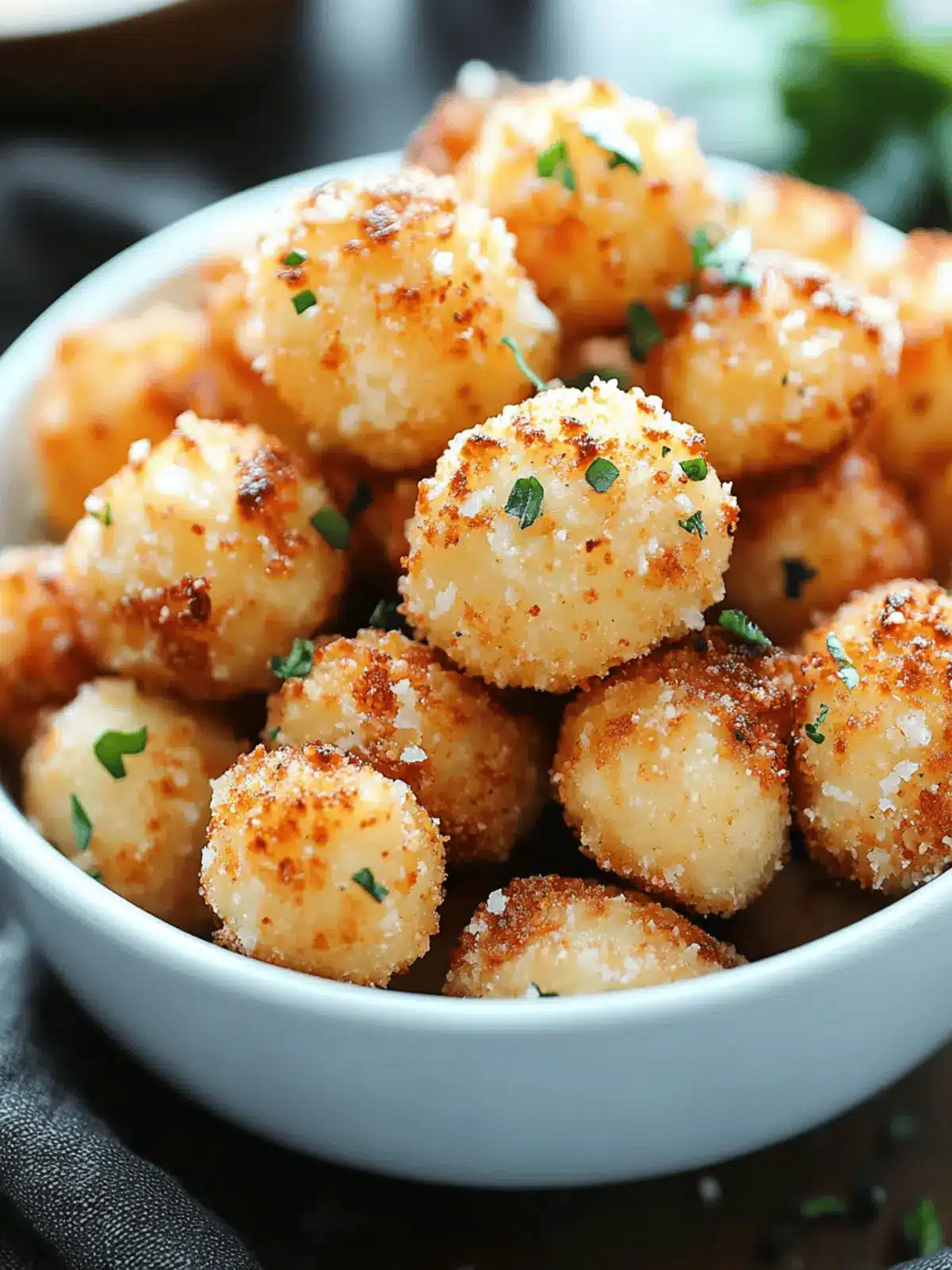 Crispy Parmesan Cauliflower Bites