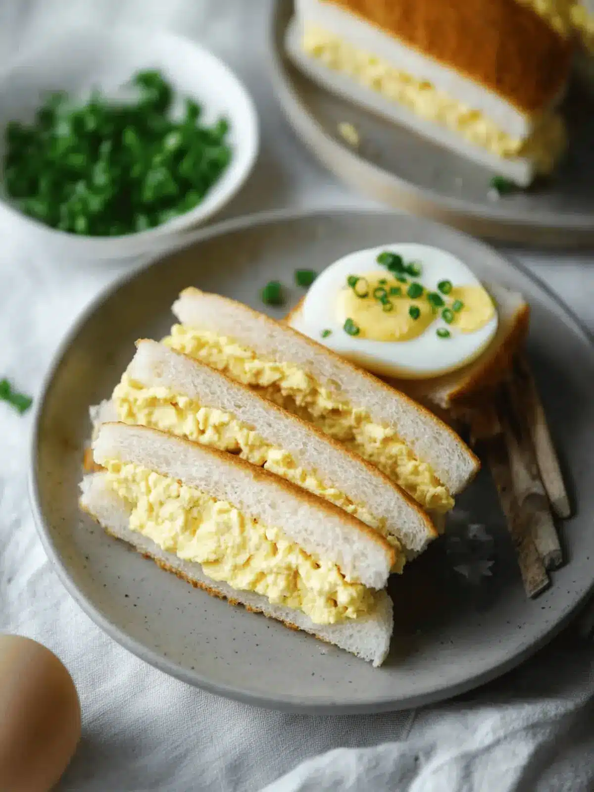 Japanese Egg Sandwich Recipe (Tamago Sando)