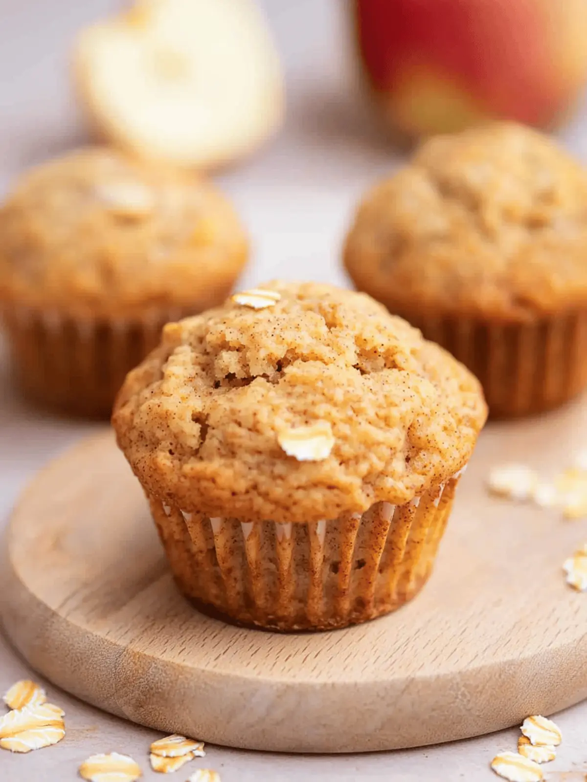 Deliciously Healthy Cinnamon Apple Muffins With Rolled Oats 2 Healthy Cinnamon Apple Muffins With Rolled Oats