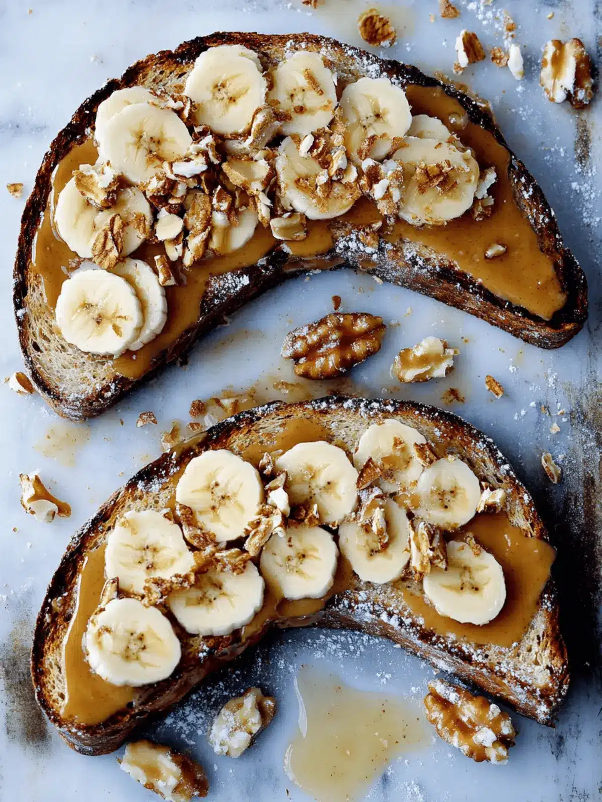Gourmet Peanut Butter and Banana Toast