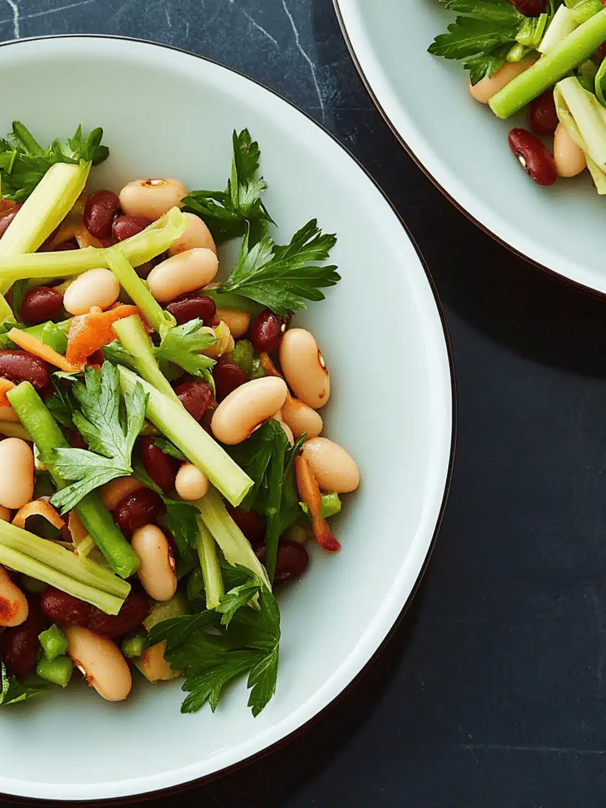 Five-Bean Salad with Smoked Paprika Vinaigrette