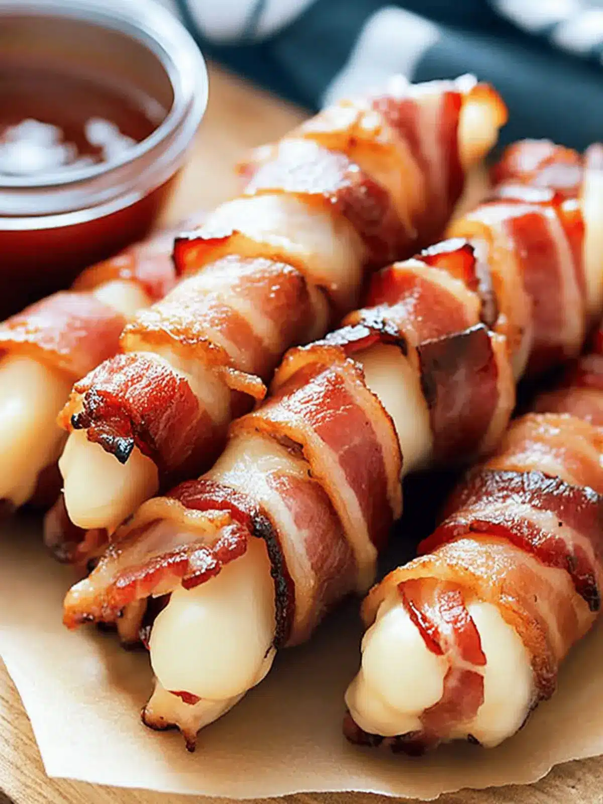 Bacon Wrapped Cheese Sticks