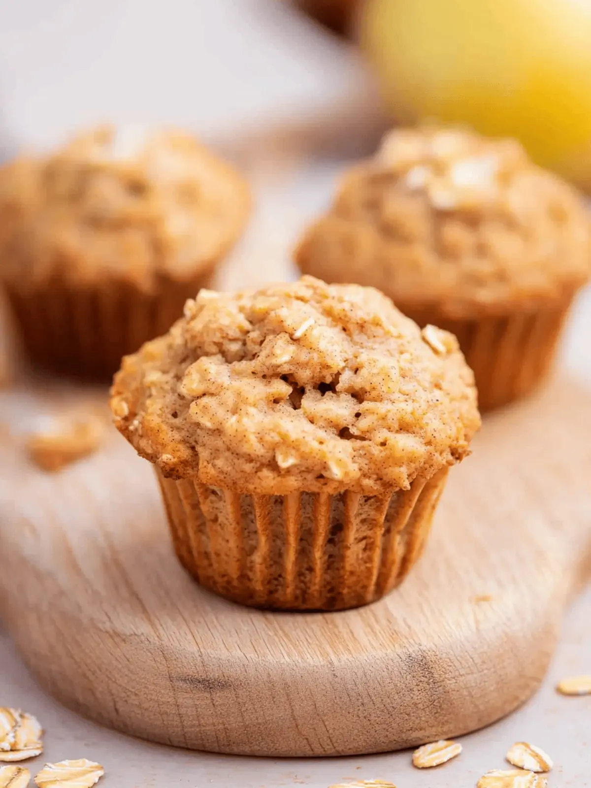 Deliciously Healthy Cinnamon Apple Muffins With Rolled Oats 3 Healthy Cinnamon Apple Muffins With Rolled Oats