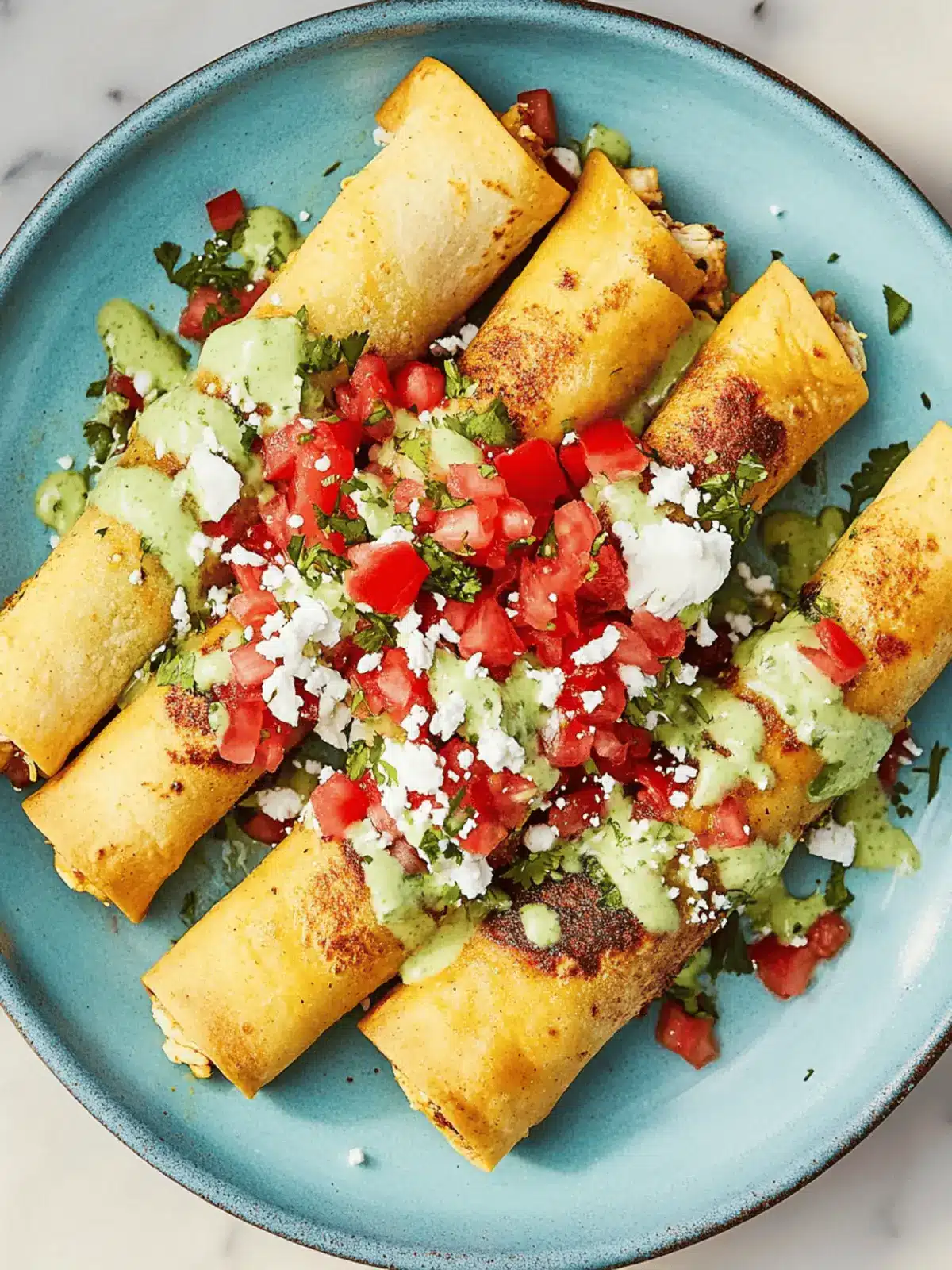 Spicy Chicken Taquitos