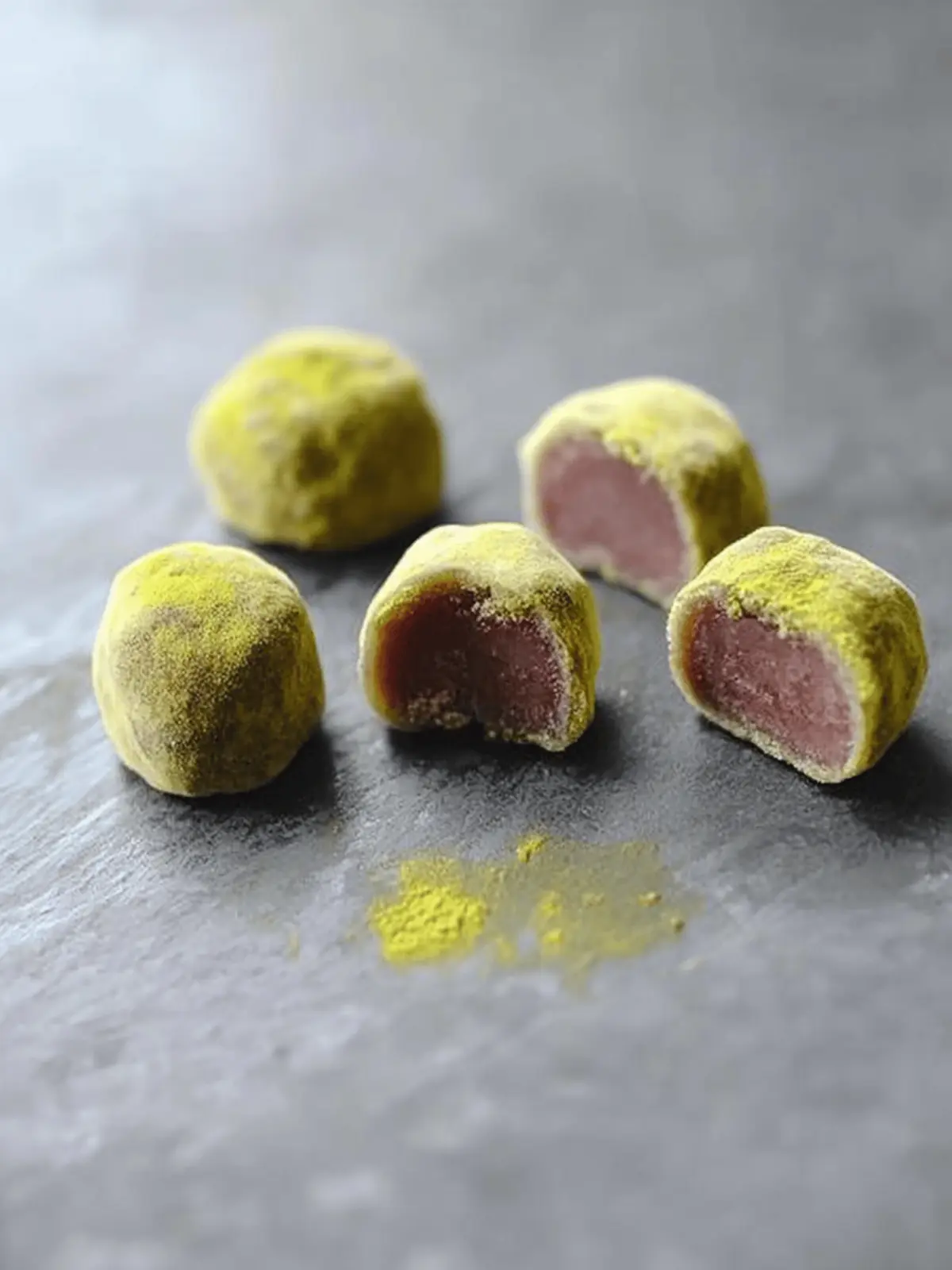 Matcha Red Bean Mochi