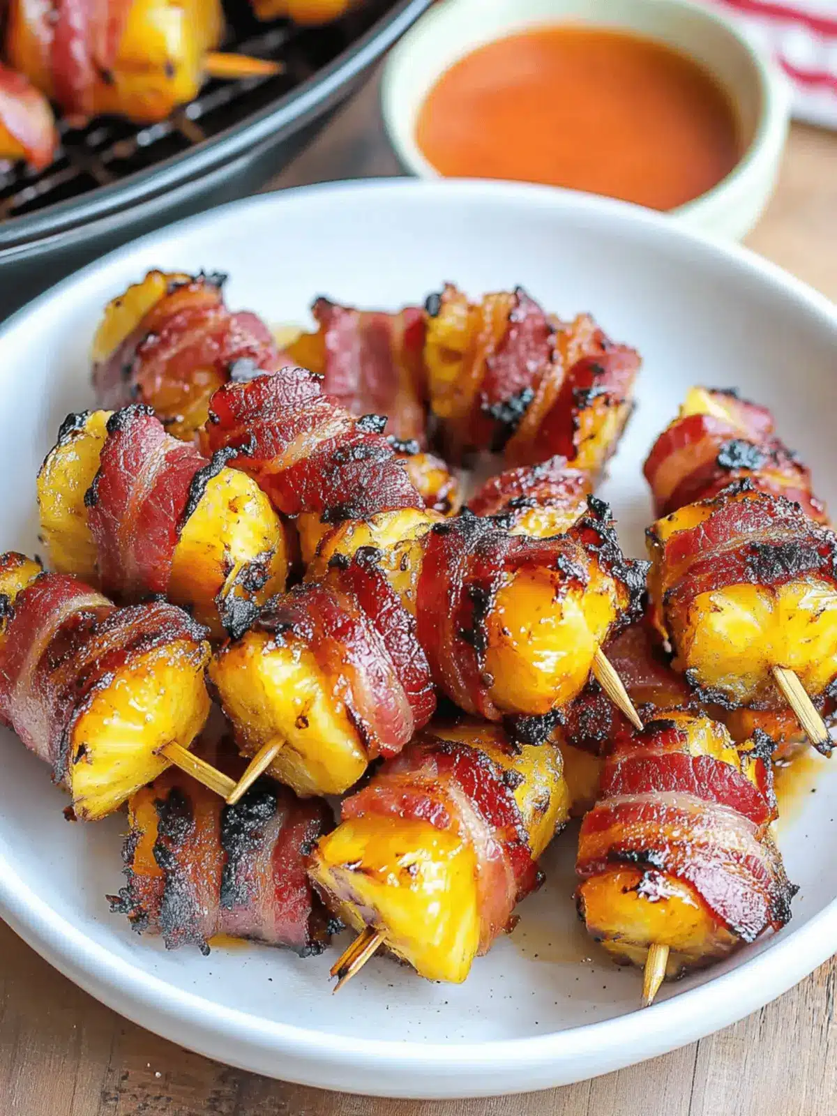 Bacon Wrapped Pineapple (Air Fryer)