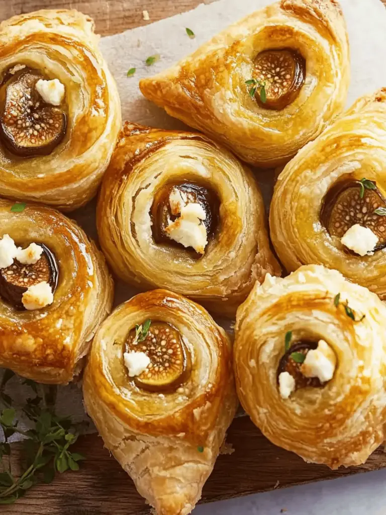 Fig & Goat Cheese Puff Pastry Roll