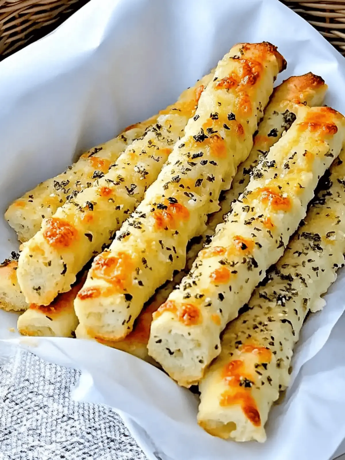 Cheesy Garlic And Herb Breadsticks
