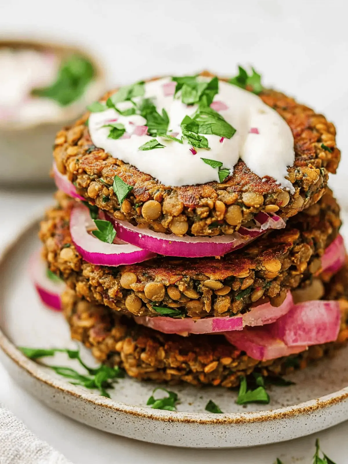 Lentil Burger Patties (Vegan)