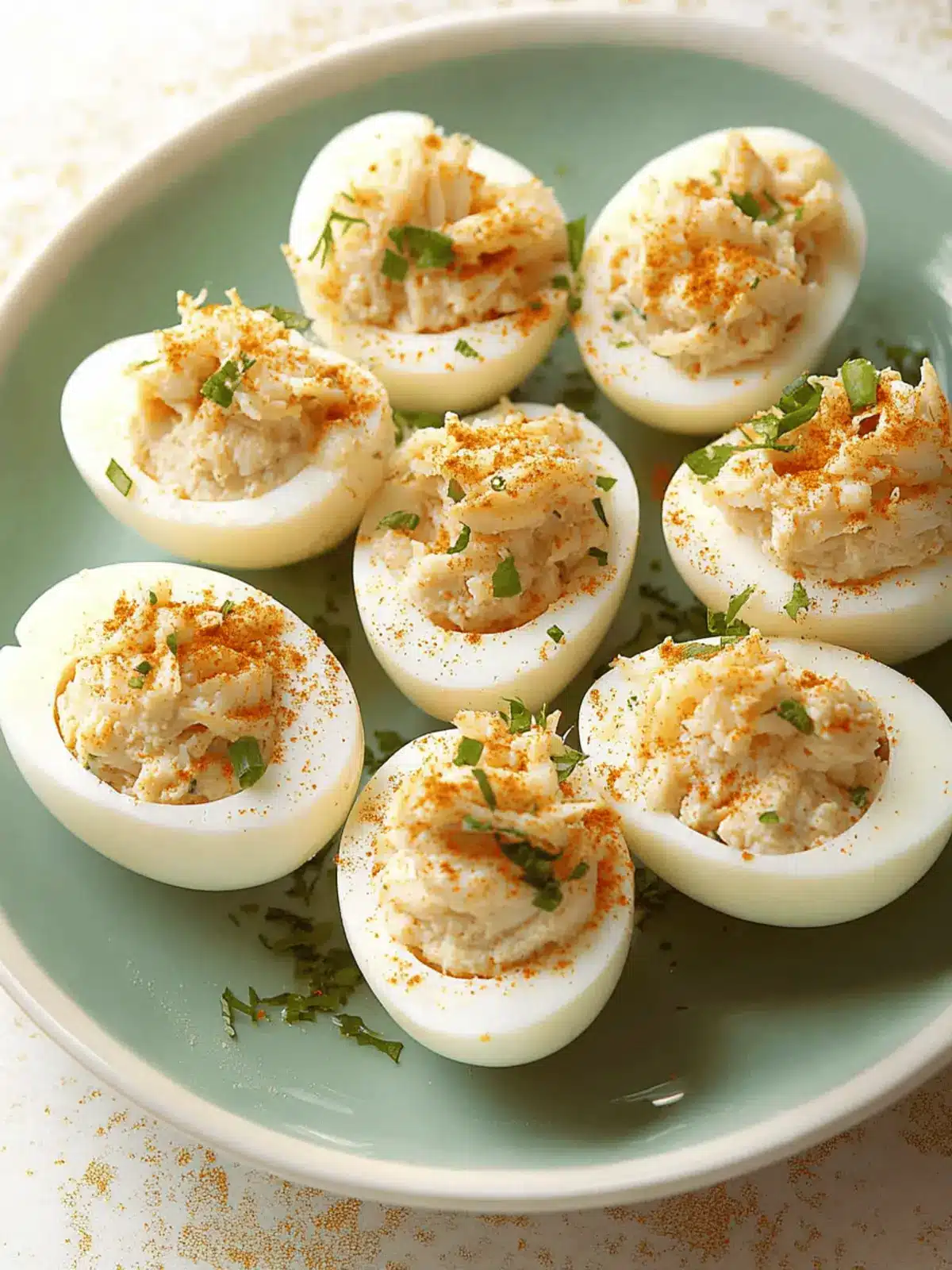 Crab Deviled Eggs with Zesty Twist for a Gourmet Snack 5 Crab Deviled Eggs