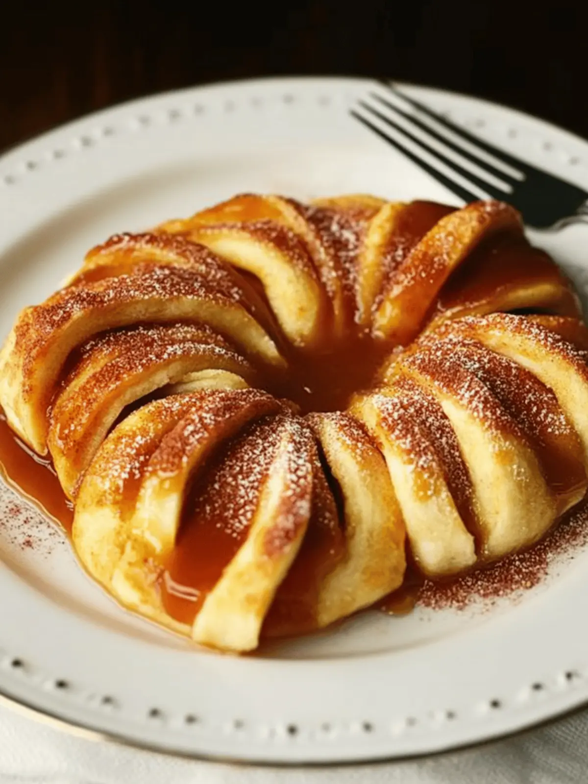 Apple Pie Spirals with Salted Caramel Sauce